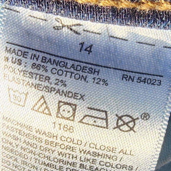 Old Navy Girls Jean's With Adjustable Waist Size 14 - Picture 8 of 8